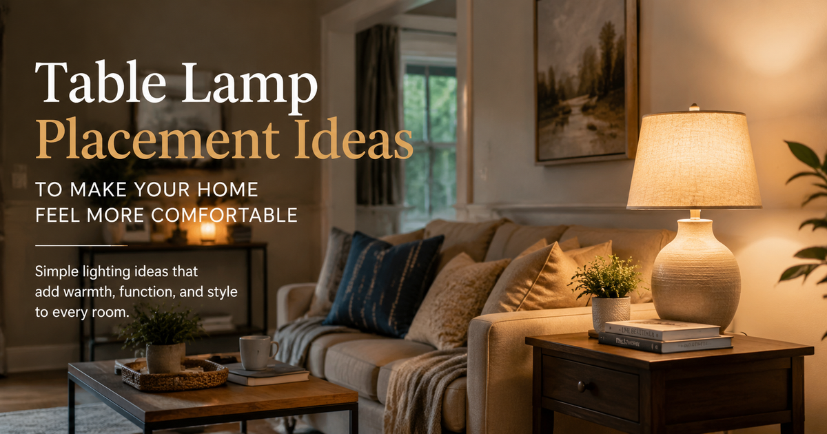 Table Lamp Placement Ideas to Make Your Home Feel More Comfortable