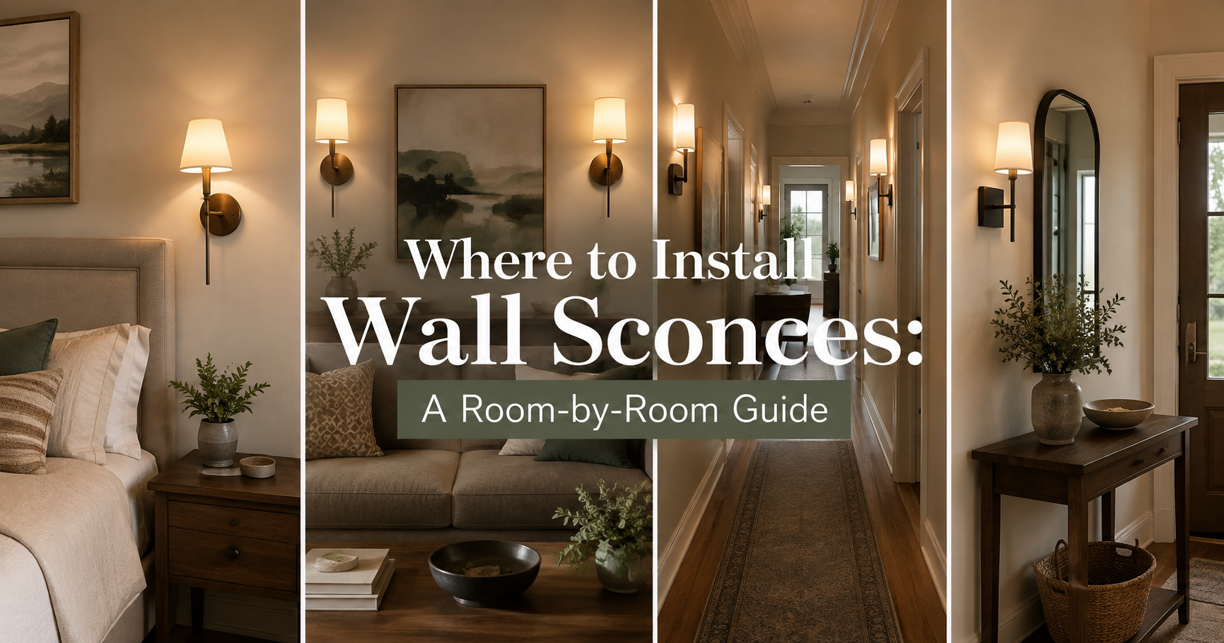 Where to Install Wall Sconces: A Room-by-Room Guide